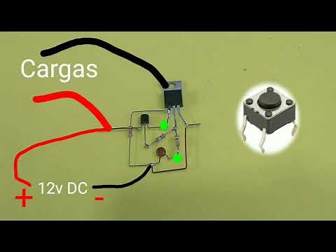 How to make a single on and off button | On-off touch switch (push button)