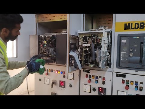 ACB, Air circuit breaker maintenance and overhauling , Siemens make , relay testing