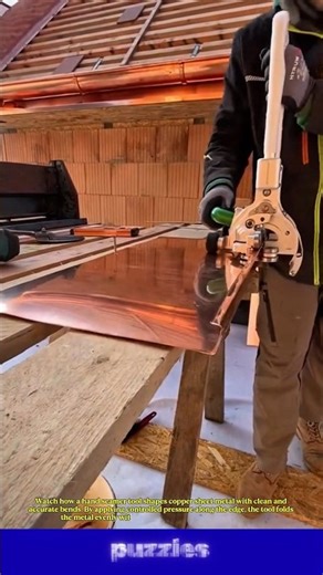 This Hand Seamer Bends Copper Sheets with Perfect Precision!.