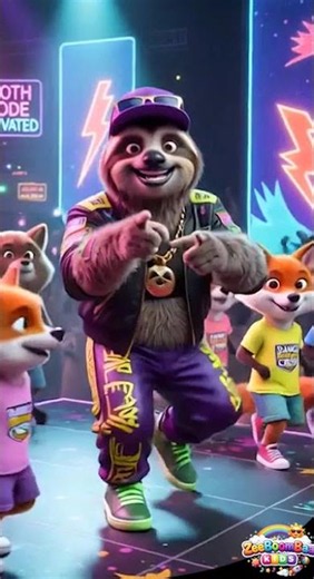 Sloth Dance Party 🦥🎶 | Funny Kids Cartoon Animation #cartoon #abcs #toddlersabc