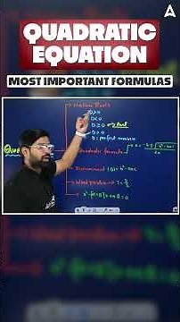 Quadratic Equation Most Important Formulas | Class 10 Maths Chapter 4 #shortsfeed #mathstrick