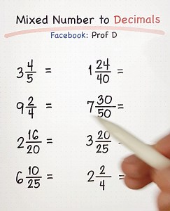 539K views · 23K reactions | Useful Fraction Tricks in 3 Minutes! | Prof D | Facebook