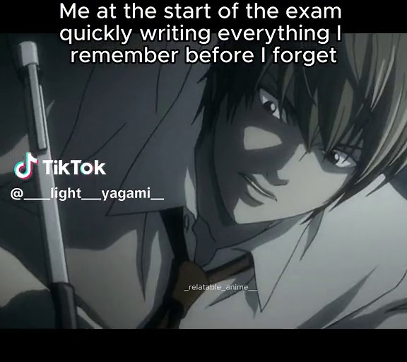 Light Yagami Writing Meme