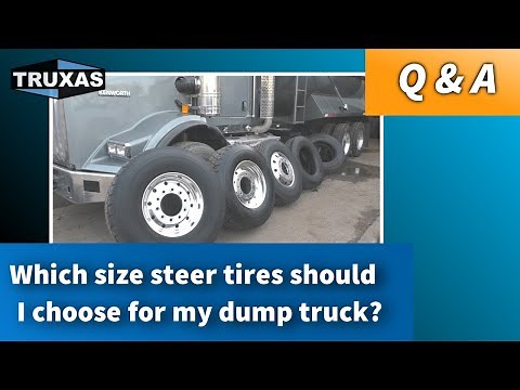 Q&A: Which size steer tires should I choose for my dump truck?