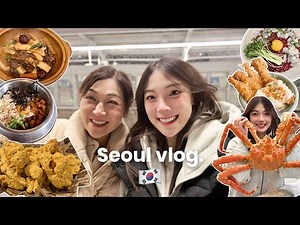 Seoul Travel Vlog 🇰🇷 | Family Trip in Korea 带家人在首尔旅游 Vlog ✨ Street Food, Cafes & Must-Visit Places