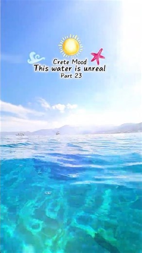 📍Crete Anissaras Beach Crystal Clear Water | Crete Mood · Part 23
