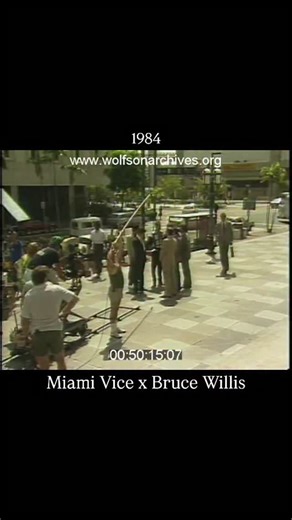 Miami Stadium on Instagram: "1984 Miami Vice Bruce Willis first-ever credited tv role, fam Season 1 / Episode 7: "No Exit" Aired on NBC: 11.09.1984 Fun fact: Willis got the gig on recommendation by Don Johnson, they knew each other from a bar in NYC where Willis was working nights as a bartender Scene takes place during the day on the steps of the historic Dade County Courthouse Old Miami Shit 🌴 🌴 🌴 ( 🎥: @wolfsonarchives ) #miamivice #brucewillis #miamistadium"