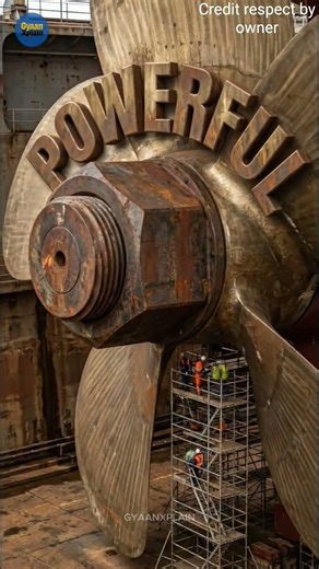 This One Giant Nut Holds an Entire Ship Together 😱⚙️ _ocean _shorts