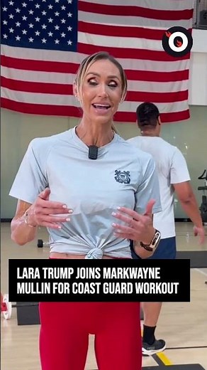 Lara Trump joins Markwayne Mullin for Coast Guard workout