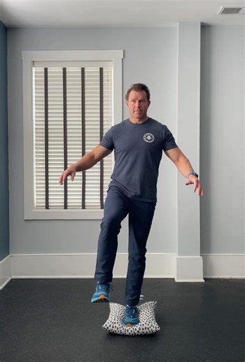 Single Leg Balance on Pillow