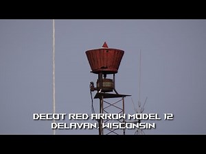 Decot Red Arrow Model 12 Tornado Siren Test - Alert - Delavan (Walworth Co.), WI
