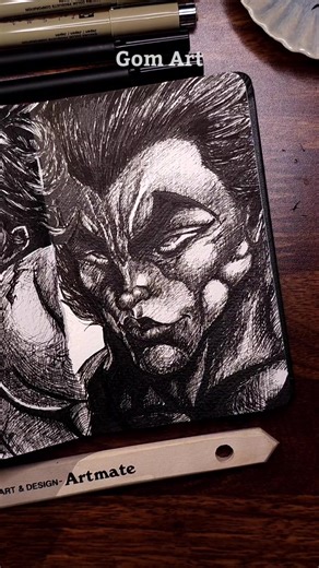 Drawing Yujiro Hanma - Gom Art Sketch & Drawing Relay #29