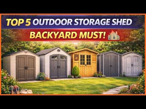 ✅ Top 5 Best Outdoor Storage Shed 2026 🏡 | Don’t Buy Before Watching!