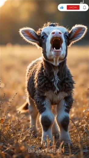 Cow Sounds 🐄 | Cute Baby Calf Voice | Desi Cow Sound | Real Indian Village Animal Videos #shorts