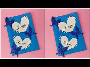 Easy & Beautiful Diwali greeting card ideas 🪔 / Handmade Diwali card / Happy Diwali card