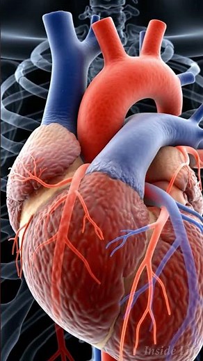 Inside the Human Heart ❤️ | Amazing 3D Anatomy Animation #shorts