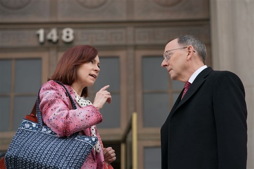‘Elsbeth’: Carrie Preston Previews On-Screen ‘Adversarial Relationship’ With Husband and Guest Star Michael Emerson (Exclusive)