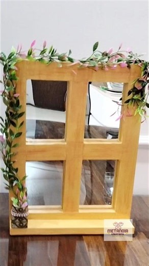 Transform Your Wall with a Wooden False Window 🪟 | Easy DIY Wall Art | #diy #wallart #homedecor