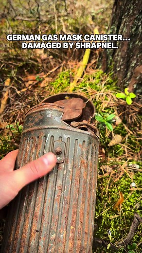 #ww2relics #history German gas mask canister — damaged by shrapnel, marked with a soldier’s name. Buried for over 80 years on the Eastern Front. Was it just equipment… or the reason he survived the blast? His name is still there. A silent witness of war. 👉 Follow @alhistoryteam for more WW2 relics and real battlefield history. #WW2Relics #BattlefieldRecovery #WarArtifacts #GermanHelmet #GasMaskCanister #WWIIHistory #MilitariaCommunity #TrenchFinds #RelicHunter #EasternFront #MilitaryHistory #Hi