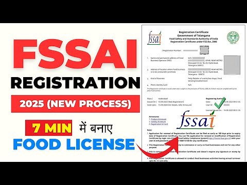 Fssai License Registration 2025 | How to Apply (Step By Step) | Download Certificate in 10 Min