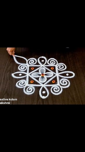 17K views · 105 reactions | Easy small kolam for beginners #kolam #rangoli | Lakshmi Kolangal | Facebook