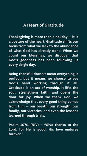 🌿Thanksgiving Day: A Heartful of Gratitude. . . Follow us @bibleverse_connect for your daily seed of faith, strength, and biblical encouragement. 📖 . #BibleVerse #FaithInspiration #GodIsGood #DailyScripture #ChristianMotivation #BibleWisdom #HopeInChrist #VerseOfTheDay #SpiritFilled #BibleverseConnect #Thanksgiving #Gratitude #HeartOfGratitude | BibleverseConnect