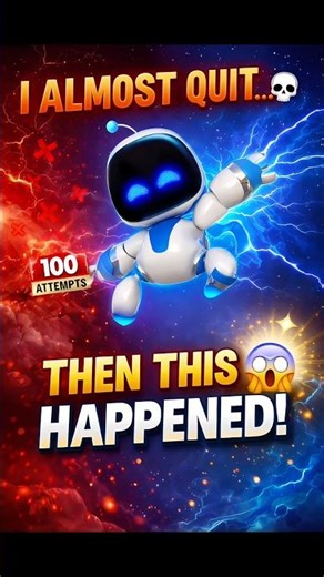 I FAILED 99 TIMES… ATTEMPT #100 DID THIS?! 😱 | Astro Bot PS5 #shorts #ps5gameplay #ps5games