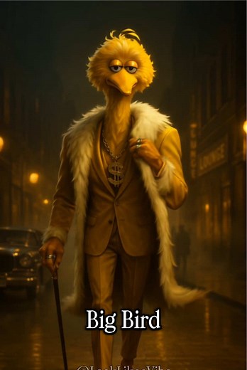 Sesame Street Characters Reimagined as Mafia Bosses