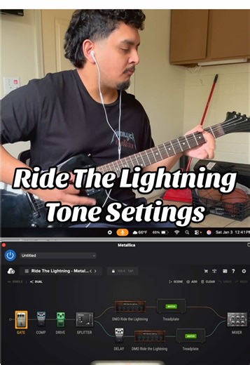 Metallica Tone Settings for Ride The Lightning