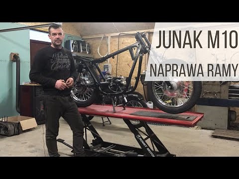 Junak M10. Motorcycle Frame Repair