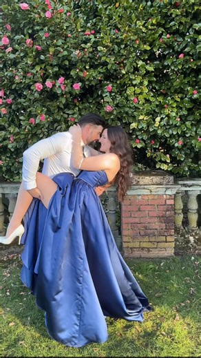Kristin Travis on Instagram: "10/10 would recommend 💙 Dress is from @jjshouseofficial Use code KT120525 🌿💕 - - #couplegoals #dressup #dress #husbandandwife"