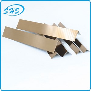 [Hot Item] Premium Ti-Golden Stainless Steel V-Profile Corner Angle for Wall Protection