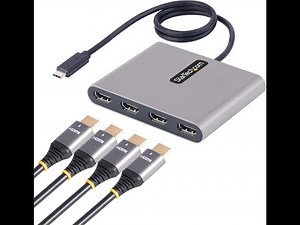 StarTech.com Quad HDMI USB-C for PC Review - Pros & Cons - USB C to Quad HDMI Adapter