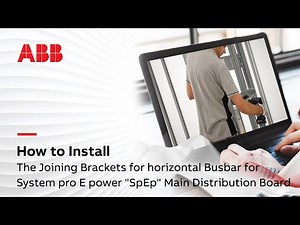 How to install the Joining Brackets for horizontal Busbar for System proEpower SpEp Main Distr Board