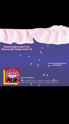 #kontonboogie - I gave up after I lost my combo 😿😿hahah... #pjsk #rhythm #combo #projectsekai