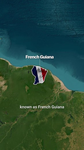 Why France is in South America 🇫🇷 French Guiana 🤯 #TikTokLearningCampaign #geography #history #france #frenchguiana