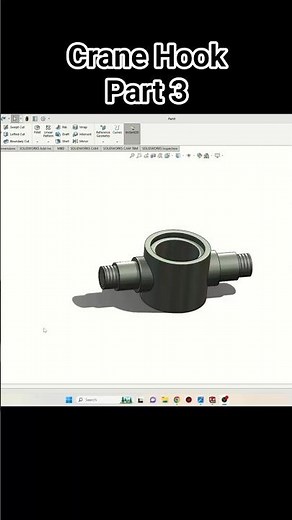Crane hook Nuts and Bushings SolidWorks Tutorial! SolidWorks