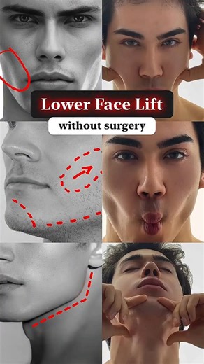 Sagging jawline exercise jawlineexercise minutes a day offace yoga can naturally lift and your💗