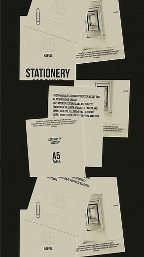 A5 Paper Mockup Graphic Download