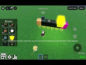 How to make a working airplane up and down in build and hide to survive