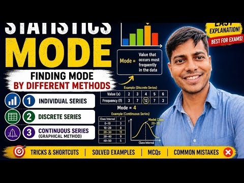 03 Statistics | Mode by Different Methods 📊 | Complete Concept + Questions
