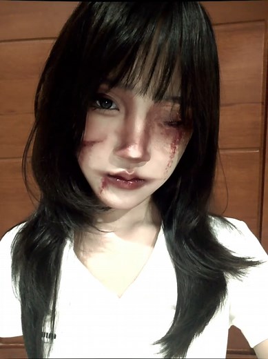 Creepy Horror Makeup Transformation