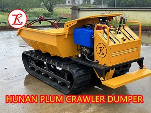 [Hot Item] 1500kg Palm Bunches in-Field Fruit Collection Carrier Mechanical Barrow Sawit Harvest Crawler Vehicle Tracked Loader
