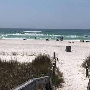 Stunning beach day with thigh to waist plus sets at times and on shore winds for now | Panama City Beach Surf