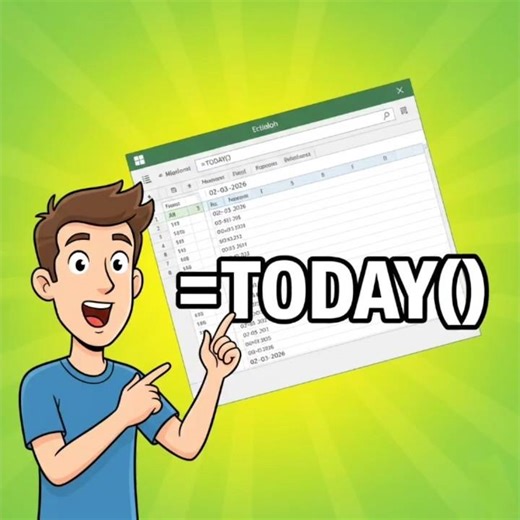 How to Use the TODAY Function in Excel? #excel #howto #exceltips #exceltricks #exceltutorial