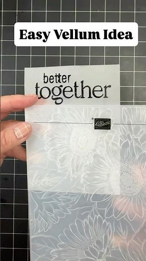 How To Make a Beautiful Vellum Card in Minutes!
