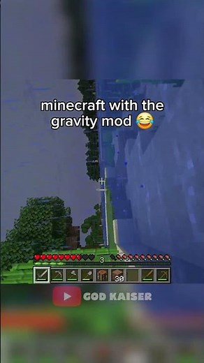 Minecraft With The Gravity Mod! #minecraft #minecraftshorts