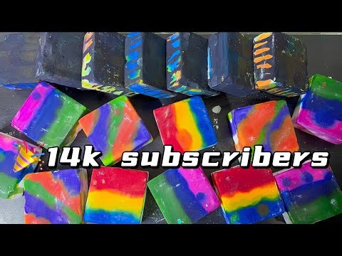🎉14K Subs｜Dyed Unpolished Chalk｜Black Coated｜BTS & Bloopers｜Ultimate Satisfaction｜ASMR