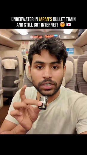 How does Japan do this? 🇯🇵 🚄 This bullet train (Hayabusa) runs through a 53.85 km long tunnel — 23 km of which is UNDER the sea between Honshu and Hokkaido. 📡 The secret? Japan installed dedicated underground mobile network systems — high-speed optical fiber lines wireless access points all through the tunnel. ⚙️ So even deep under the sea, you’re fully connected — no signal drops #japantechnology #japantravel #indianvlogger #boyonglobe #bullettrain #shinkansen | Boyonglobe