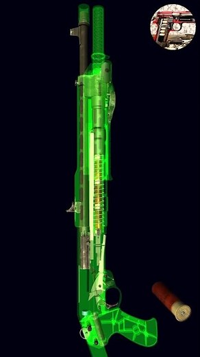 How SPAS-12 Works (Slow Motion Animation) #firearmeducation #gunmechanics #worldofguns